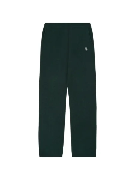 Pantaloni Sporty & Rich din cașmir verde