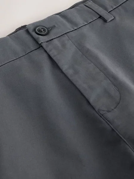 Next Pantaloni eleganți metalic gri