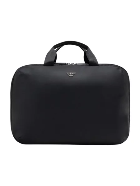 Emporio Armani Torebki Mężczyzna ONE SIZE Skóra Torba podróżna czarny