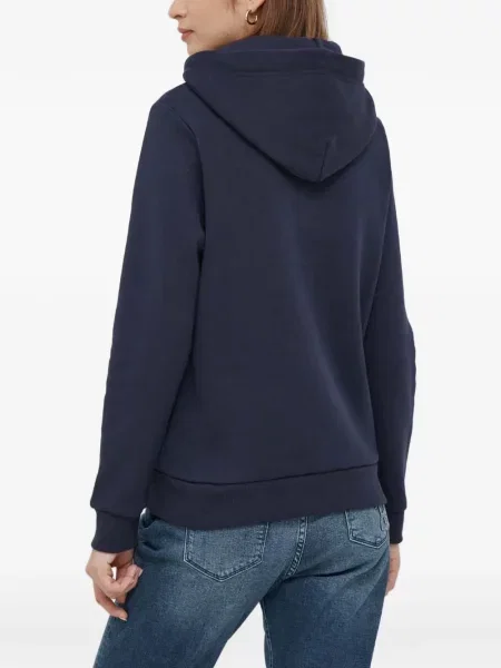 Hoodie Gant με κέντημα μπλε
