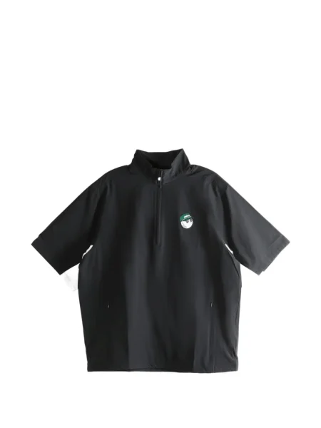 Golf tricou Malbon Golf cu broderie negru