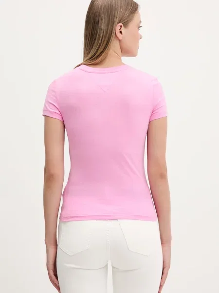 Tommy Jeans T-Shirt Ess Logo jasny różowy