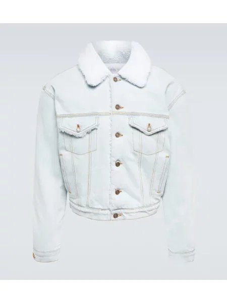 Džínová bunda Erl modrá