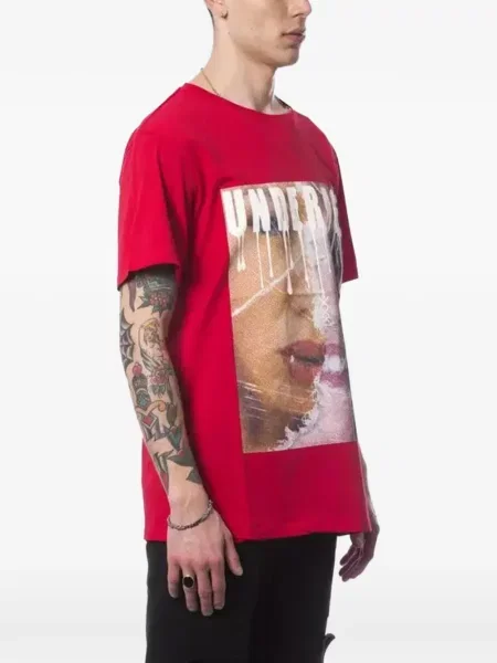Tricou Nicolò Beretta cu imagine roșu