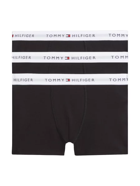 Tommy Hilfiger Underwear Nohavičky svetlosivá / červená / čierna biela