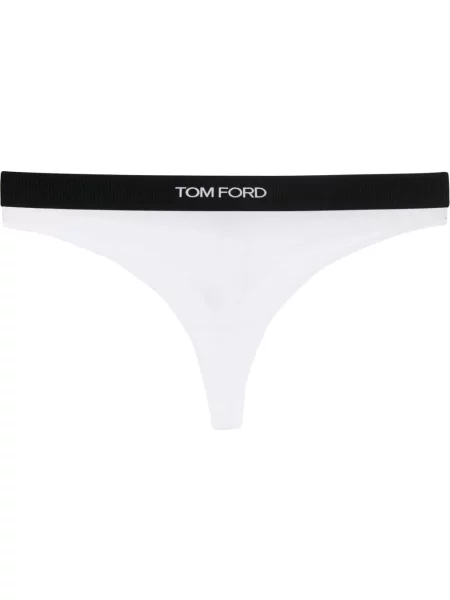 Chiloți tanga Tom Ford alb