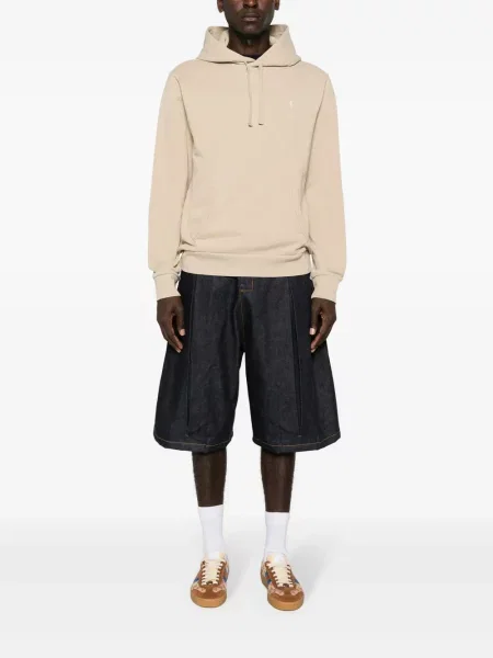 Lněné tričko Polo Ralph Lauren s potiskem bílé