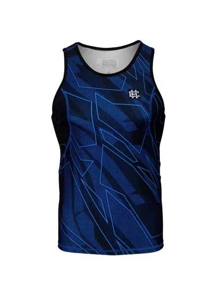 Koszulka sportowa bez rękawów Tank top rashguard EXTREME HOBBY SHADOW niebieska