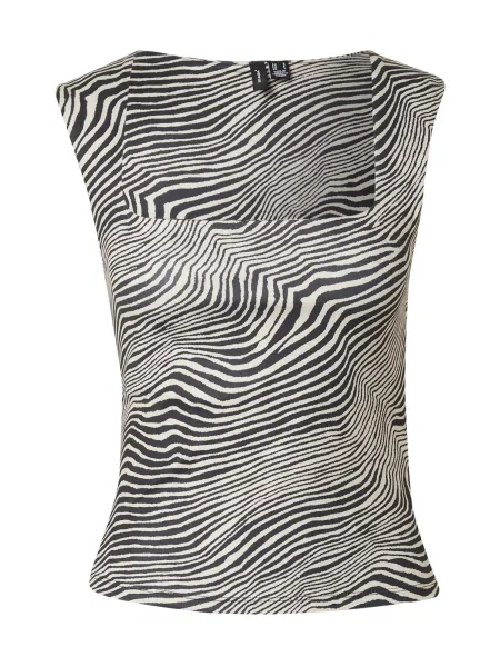 Vero Moda Top Million Slim Fit bež