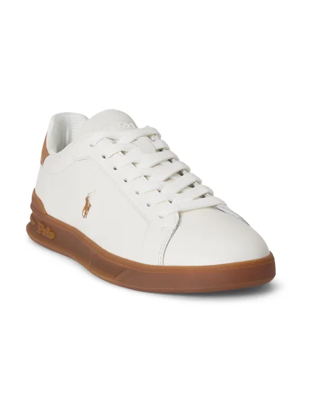 Sneakerși Polo Ralph Lauren din piele alb