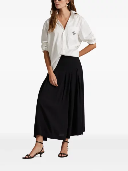 Koszulka Polo Ralph Lauren w paski garniturowa płócienna niebieska