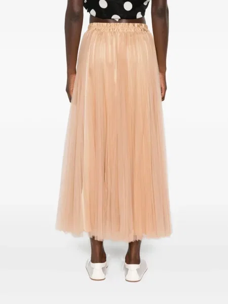 Fusta plisata Styland din tul plisată până la genunchi