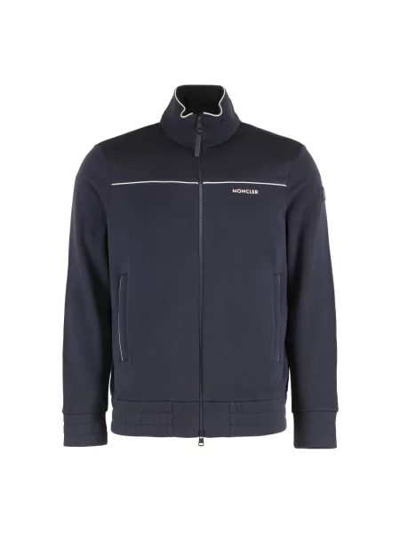 Bluza z kapturem Moncler z kapturem niebieska
