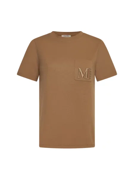 Haftowana koszulka Max Mara beżowa