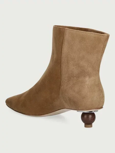 Weekend Max Mara bokacsizma női velúr barna