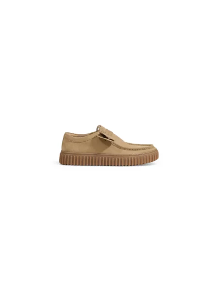 Półbuty Clarks skórzane beżowe