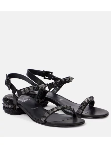 Sandale Christian Louboutin din piele negru