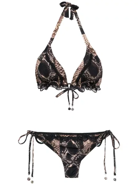 Bikini Amir Slama din dantelă negru