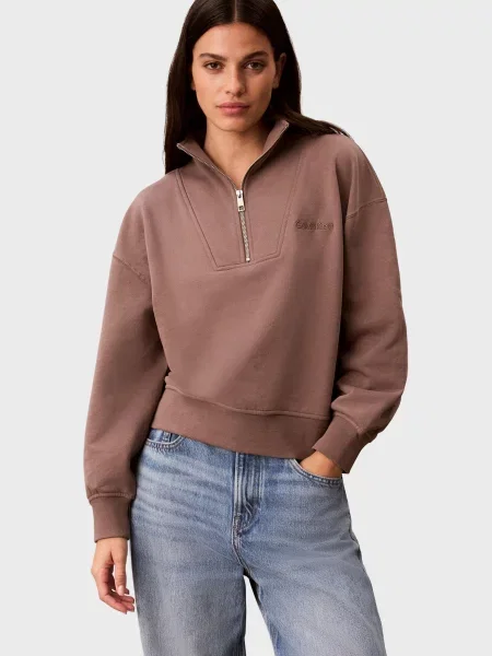 Махровий светр Calvin Klein коричневий