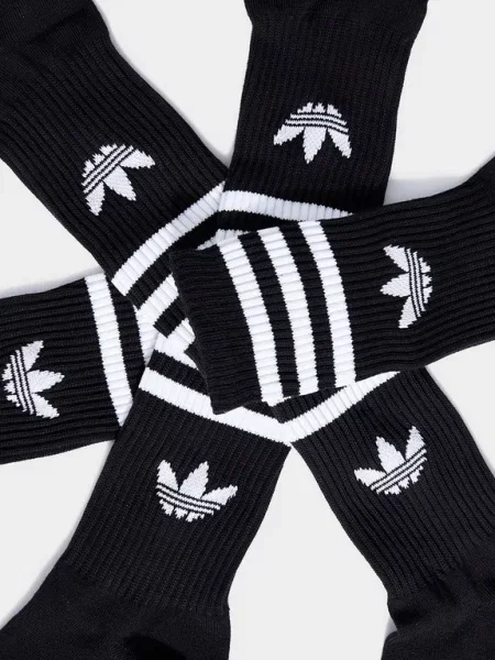 Adidas Skarpety 3 Stripes Crew 6 Pairs czarne