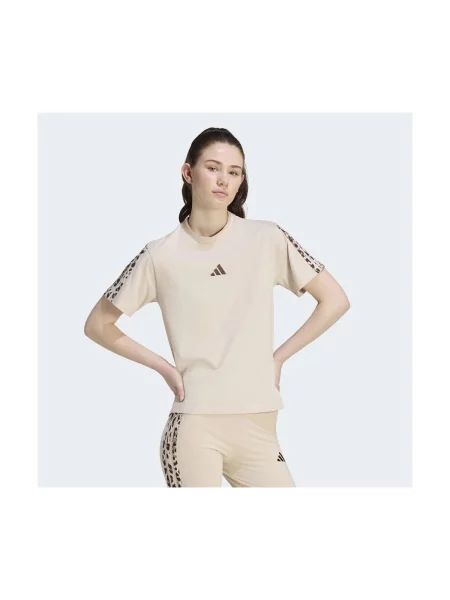 Majica Adidas s leopard uzorkom bež