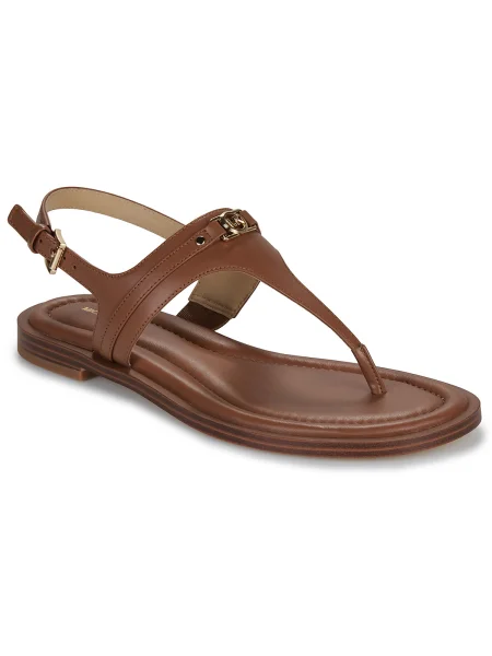 Kožené tangá Michael Michael Kors hnedá