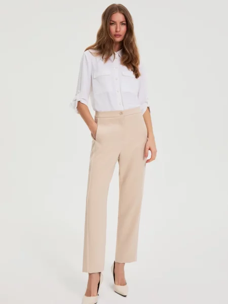Pantaloni Marisse alb