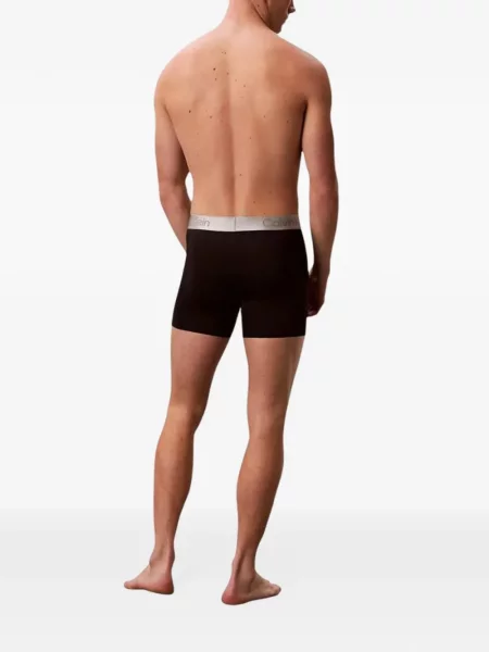 Boxeri Calvin Klein Underwear cu autograf negru