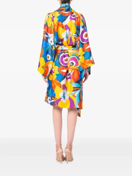 Rochie maxi M.marquise cu model floral cu imagine galben