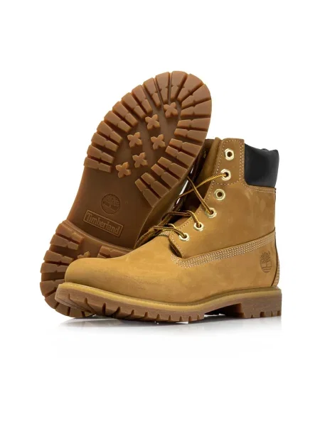 Botki Timberland skórzane brązowe