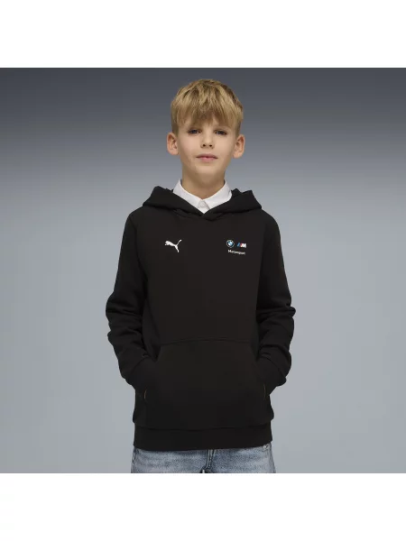 PUMA Młodzieżowa bluza z kapturem BMW M MOTORSPORT Essentials Akcesoria czarny