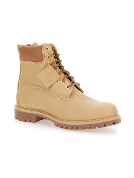 Botki Timberland skórzane wodoszczelne beżowe