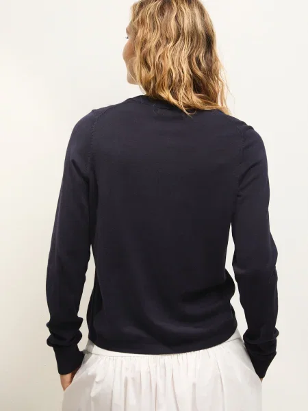 Next Geacă tricotată marin albastru