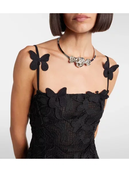 Rochie Blumarine cu broderie din dantelă negru