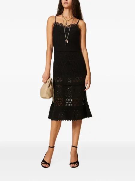 Lung rochie Twinset tricotate negru