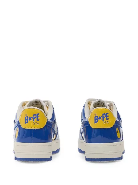 Sneakerși A Bathing Ape® din piele de lac albastru