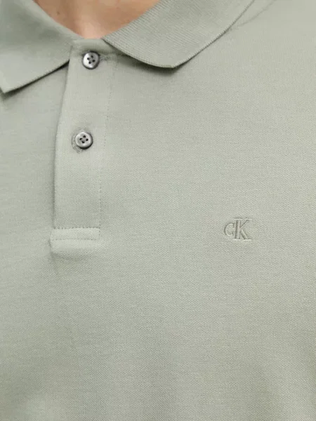 Calvin Klein póló férfi pamuttal zöld