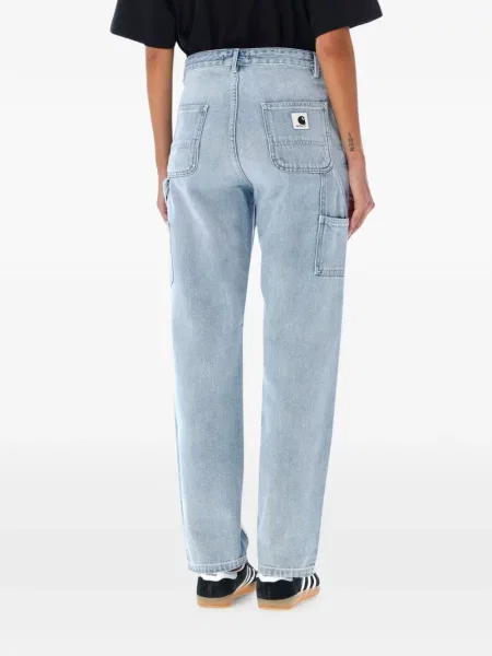 Blugi Carhartt Wip cu strasuri albastru