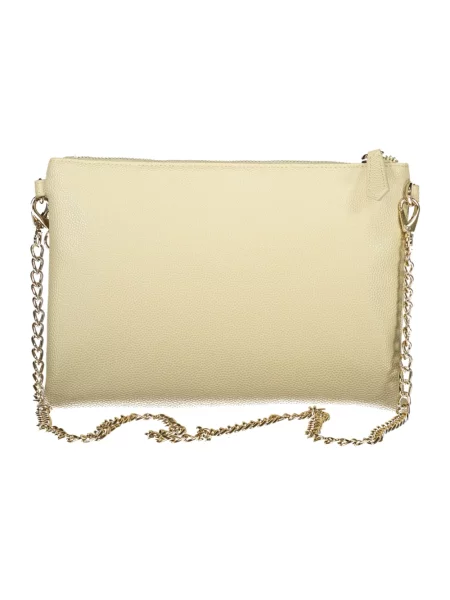 Lniana torebka Valentino Bags beżowa