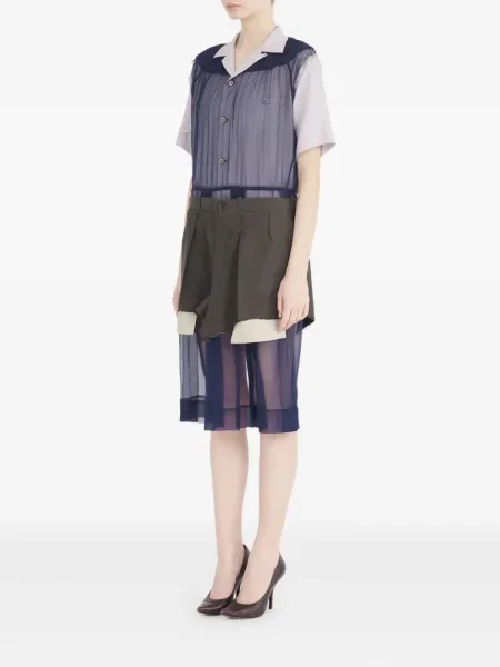 Rochie midi Maison Margiela până la genunchi de costum albastru