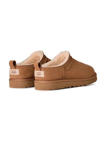 UGG Велурени чехли M Classic Micro кафяво