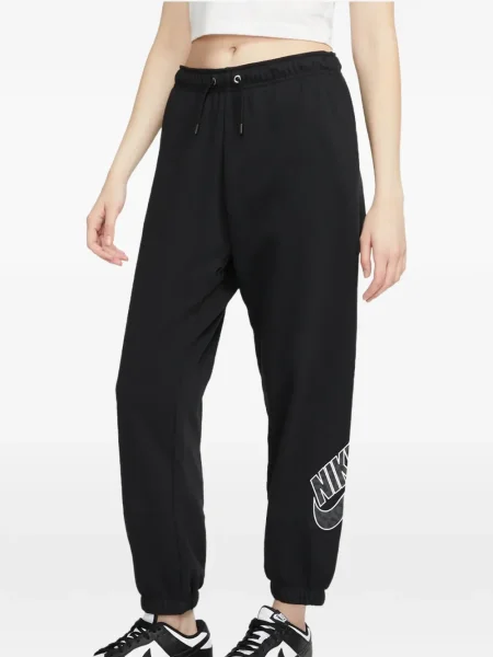 Prugasta vesta Nike s okruglim izrezom od flisa crvena