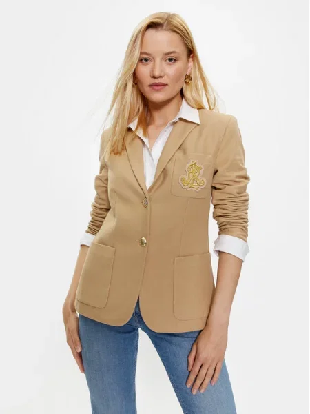 Σακάκι Lauren Ralph Lauren μπεζ