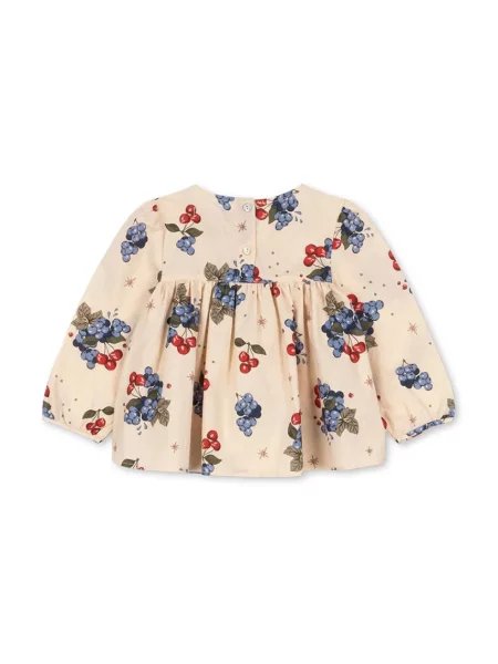 Konges Sløjd Dětská halenka AVI LS BLOUSE GOTS béžová