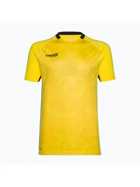 Tricou de fotbal pentru bărbați Capelli Pitch Star Goalkeeper team galben/negru pentru bărbați negru