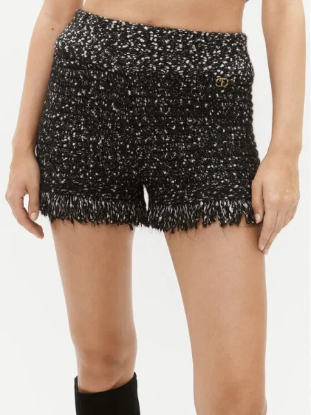 Pantaloni scurți Twinset negru