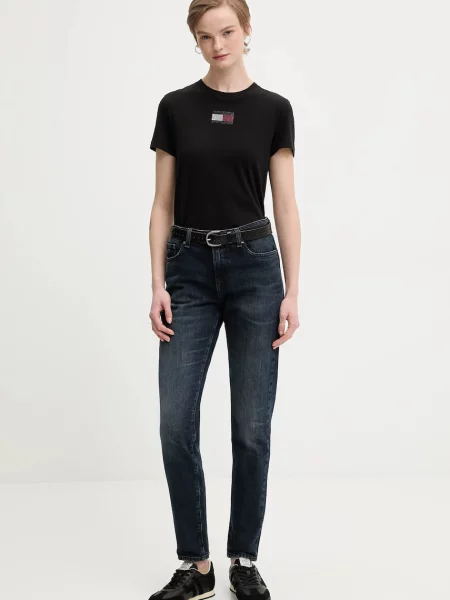 Kratka majica Tommy Jeans črna