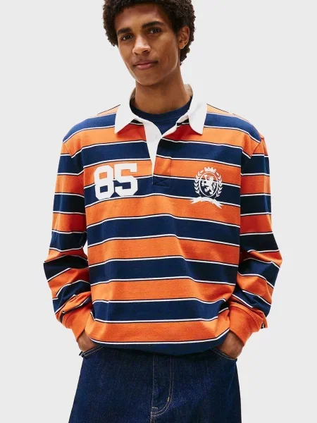 Поло Tommy Jeans в полоску