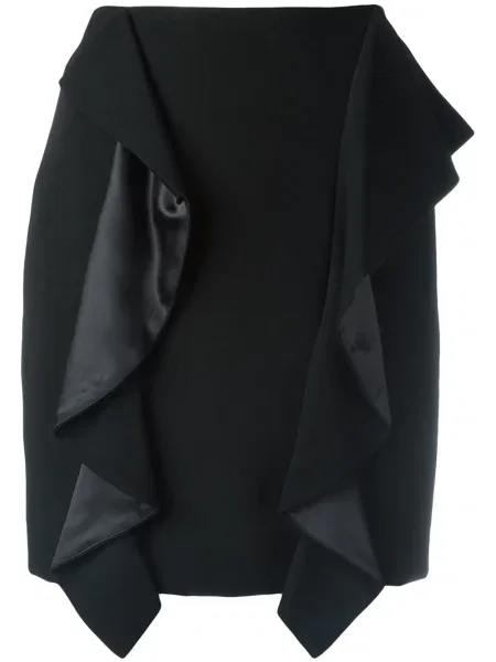 Fusta mini Givenchy drapată negru