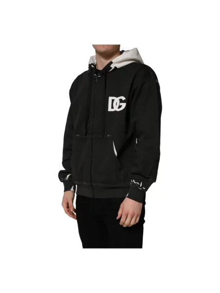 Sweter Dolce And Gabbana z kapturem czarny